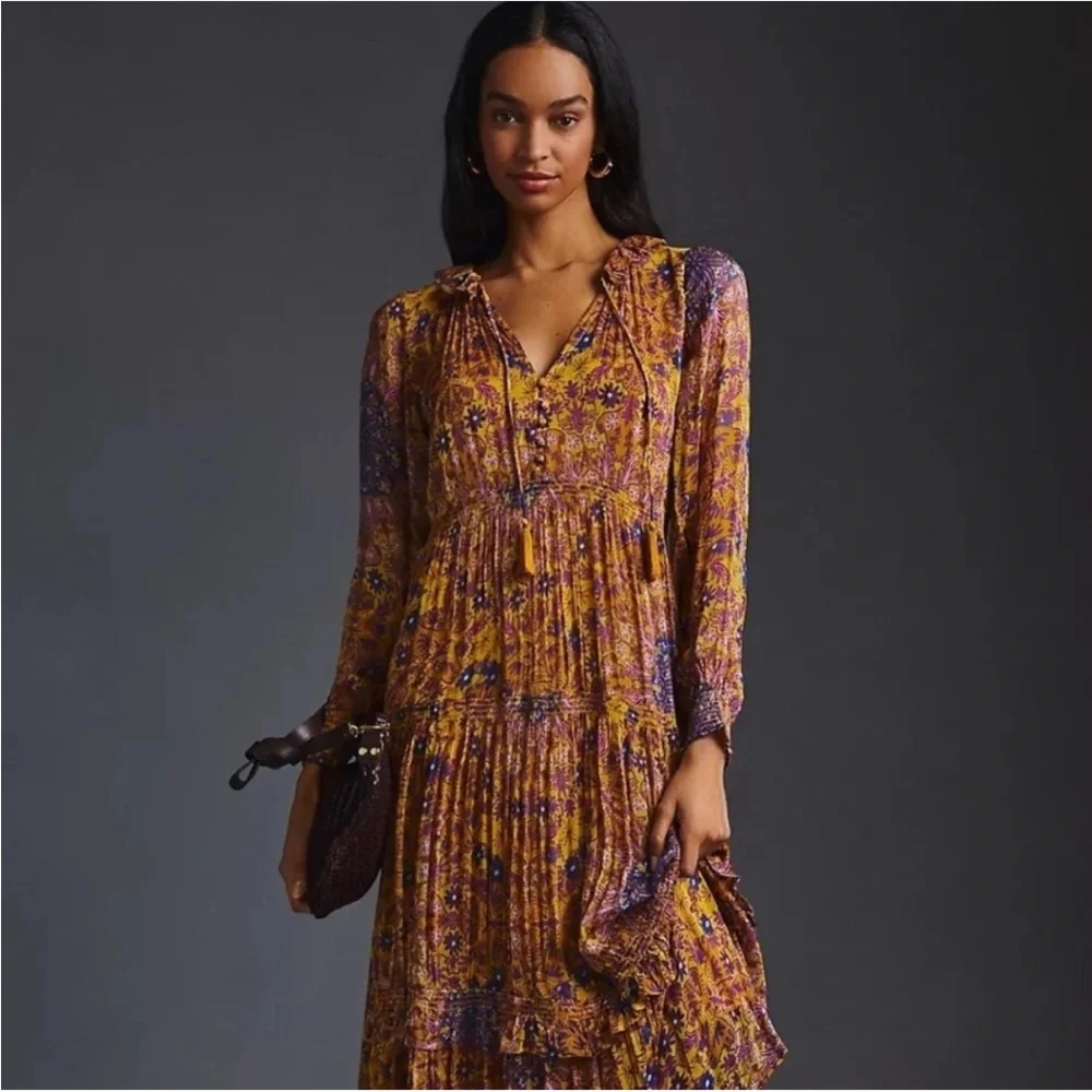 Anthropologie Maxi Dress Like New - Picture 1 of 7